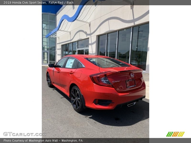 Rallye Red / Black 2019 Honda Civic Sport Sedan
