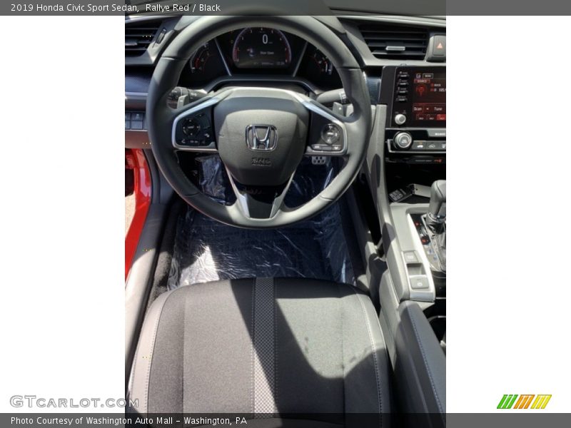 Rallye Red / Black 2019 Honda Civic Sport Sedan