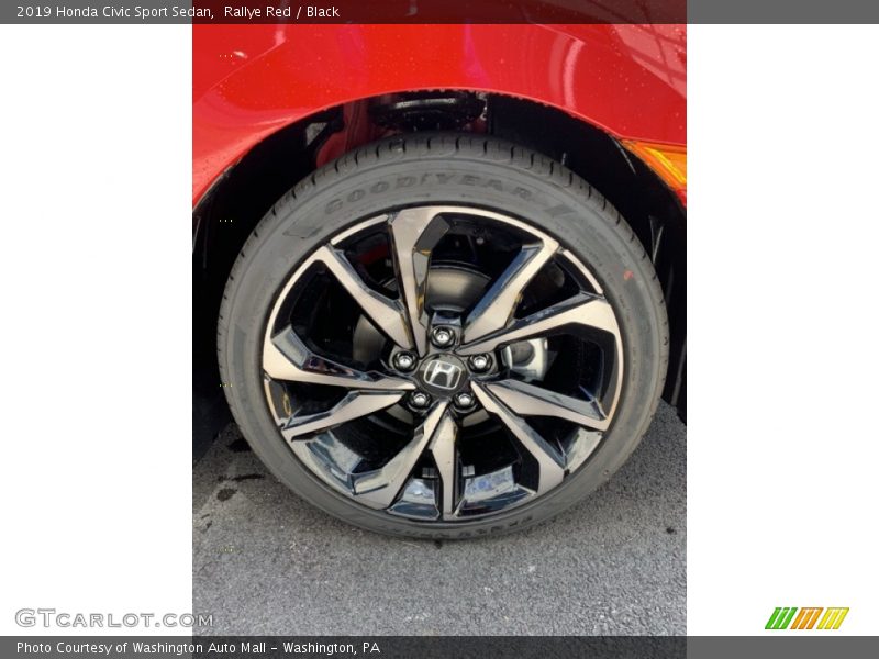 Rallye Red / Black 2019 Honda Civic Sport Sedan
