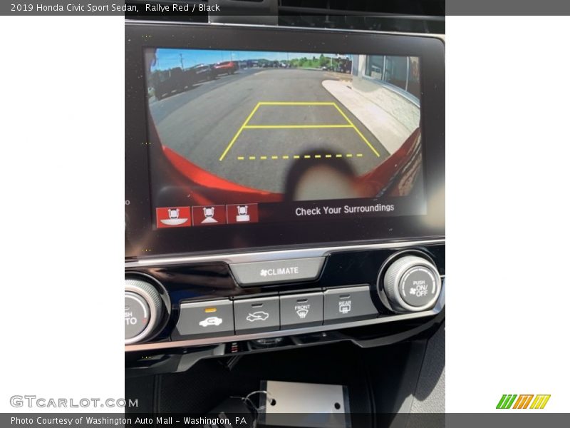 Rallye Red / Black 2019 Honda Civic Sport Sedan