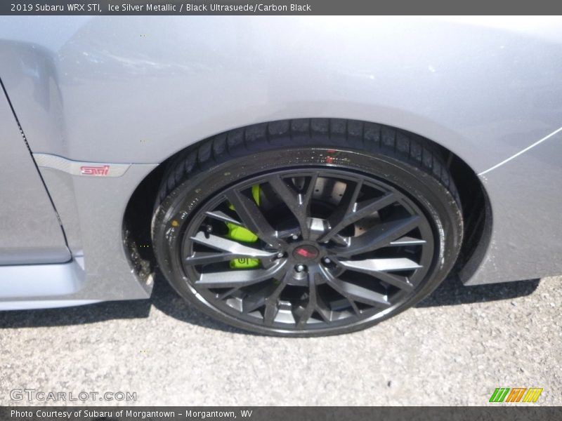 Ice Silver Metallic / Black Ultrasuede/Carbon Black 2019 Subaru WRX STI