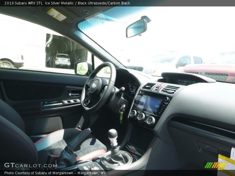Ice Silver Metallic / Black Ultrasuede/Carbon Black 2019 Subaru WRX STI