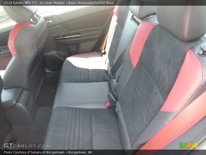 Ice Silver Metallic / Black Ultrasuede/Carbon Black 2019 Subaru WRX STI