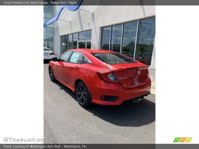 Rallye Red / Black 2019 Honda Civic Sport Sedan