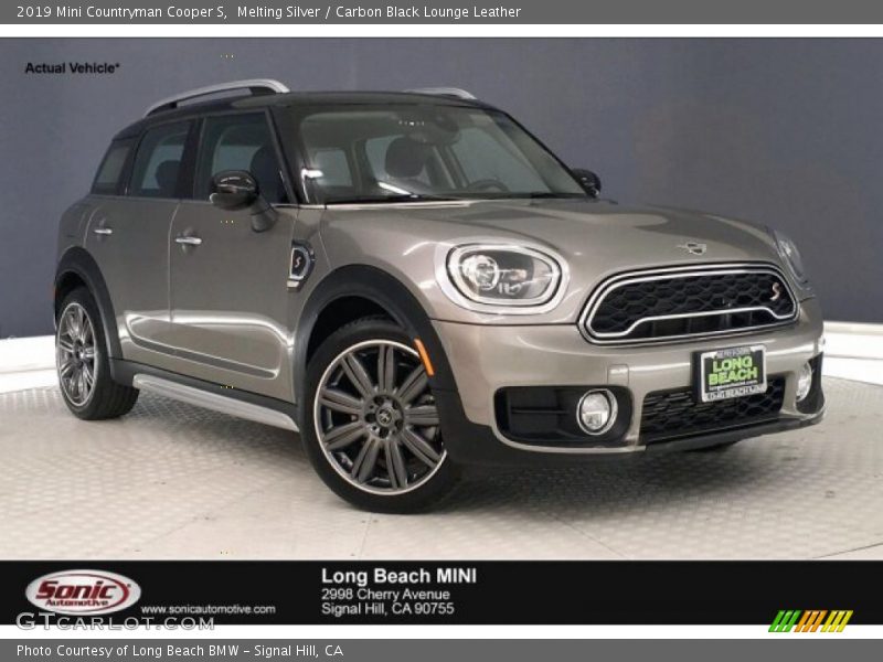 Melting Silver / Carbon Black Lounge Leather 2019 Mini Countryman Cooper S