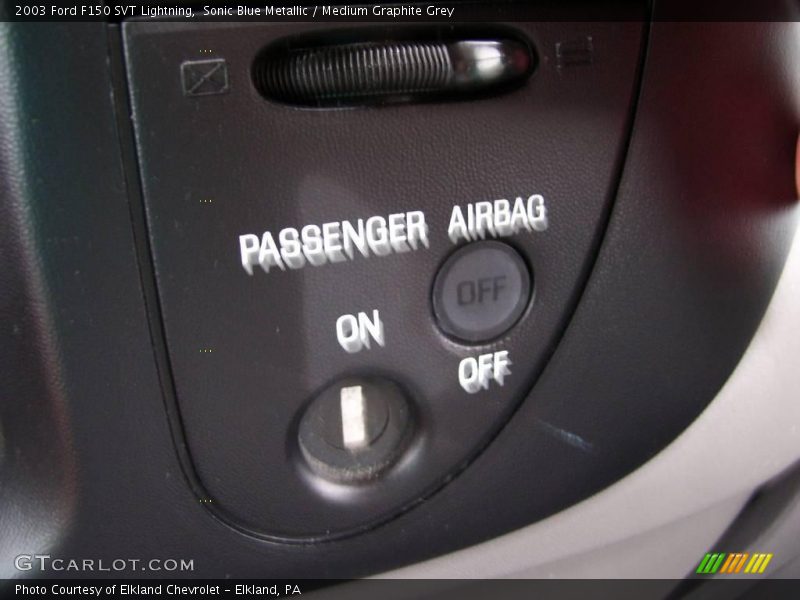 Sonic Blue Metallic / Medium Graphite Grey 2003 Ford F150 SVT Lightning