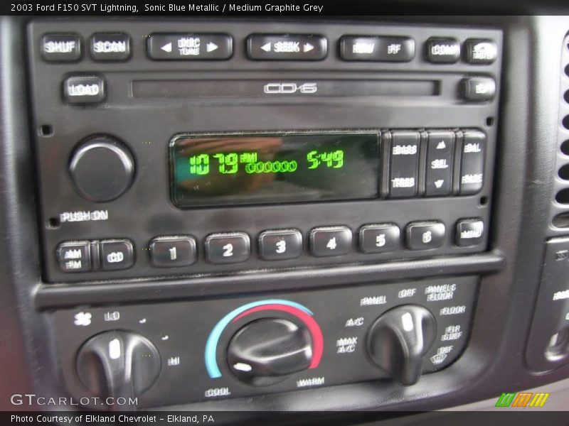 Sonic Blue Metallic / Medium Graphite Grey 2003 Ford F150 SVT Lightning
