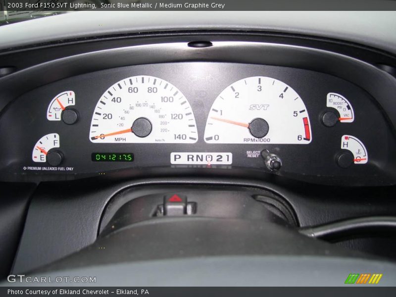  2003 F150 SVT Lightning SVT Lightning Gauges