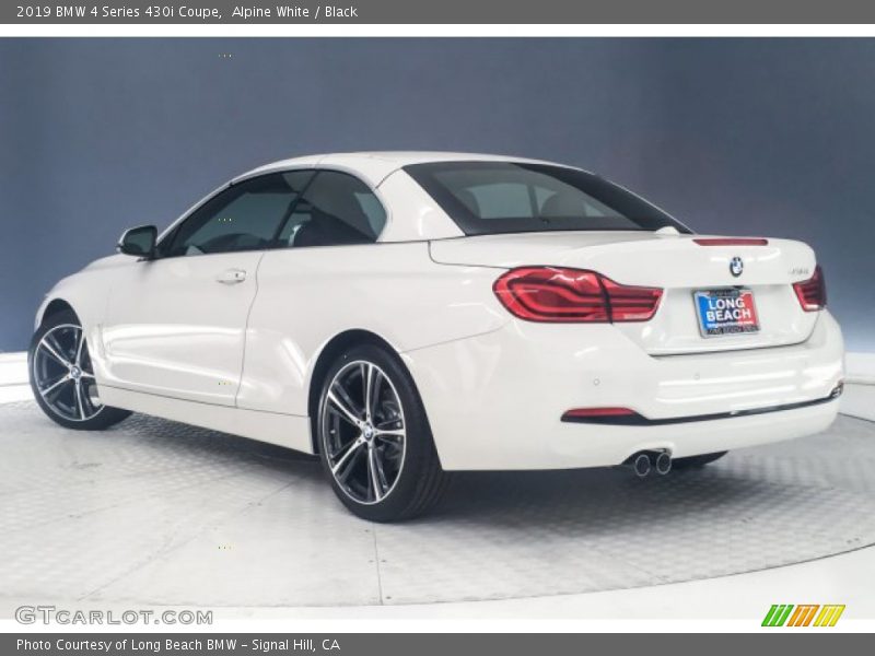 Alpine White / Black 2019 BMW 4 Series 430i Coupe