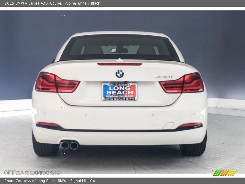 Alpine White / Black 2019 BMW 4 Series 430i Coupe