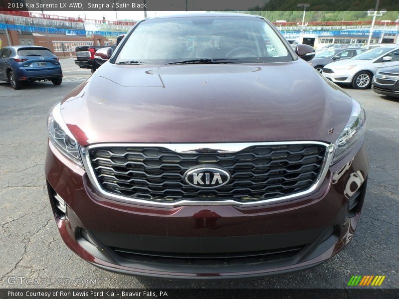 Sangria / Satin Black 2019 Kia Sorento LX AWD