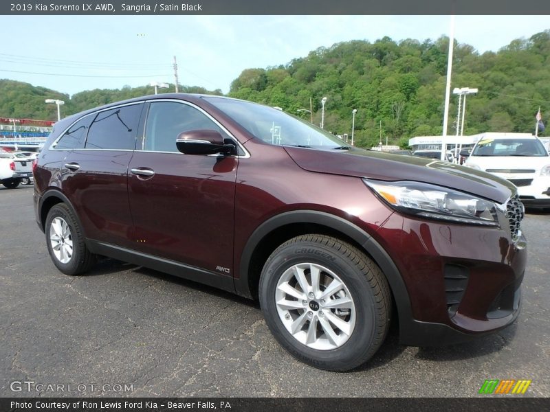 Sangria / Satin Black 2019 Kia Sorento LX AWD