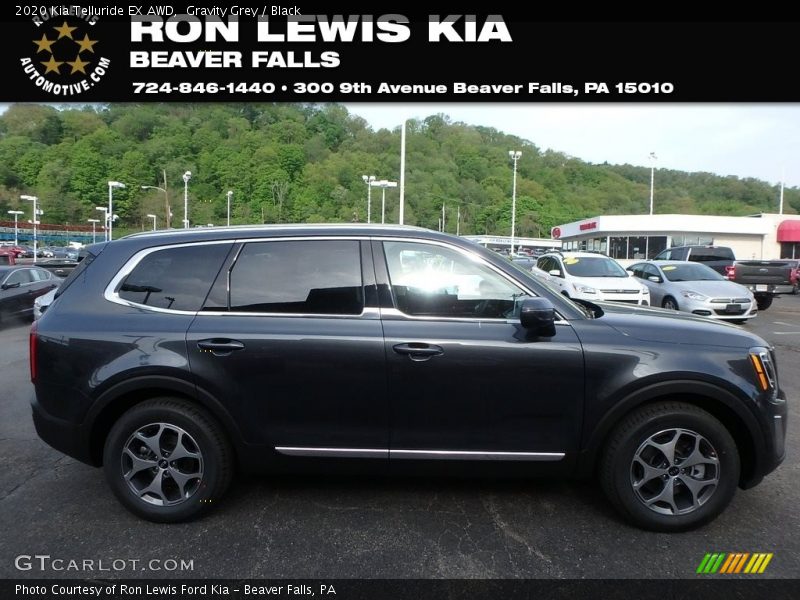 Gravity Grey / Black 2020 Kia Telluride EX AWD