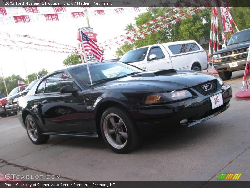 Black / Medium Parchment 2003 Ford Mustang GT Coupe