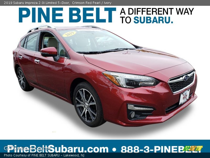 Crimson Red Pearl / Ivory 2019 Subaru Impreza 2.0i Limited 5-Door