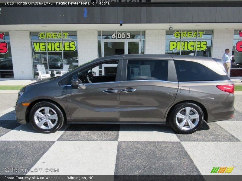 Pacific Pewter Metallic / Mocha 2019 Honda Odyssey EX-L