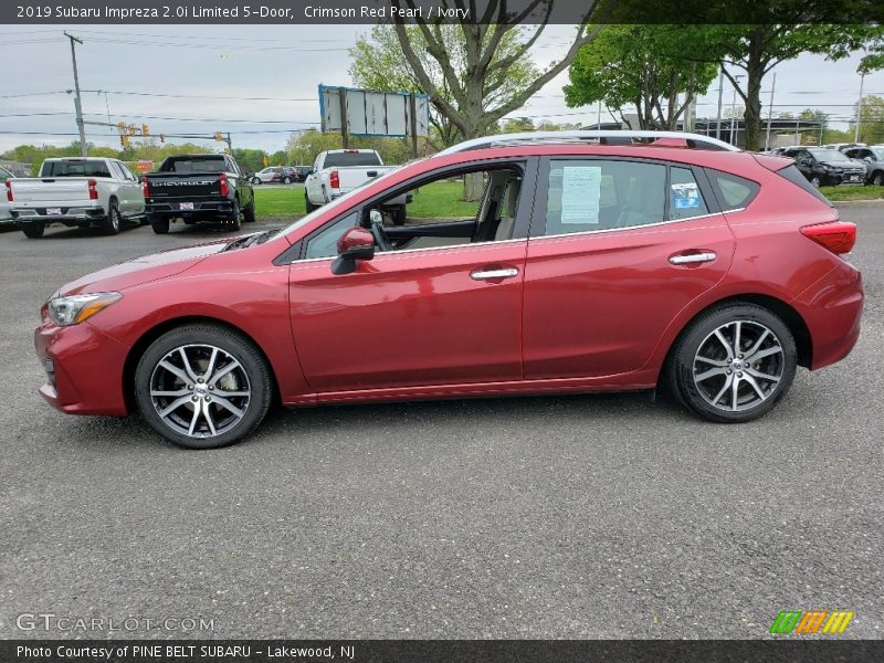 Crimson Red Pearl / Ivory 2019 Subaru Impreza 2.0i Limited 5-Door