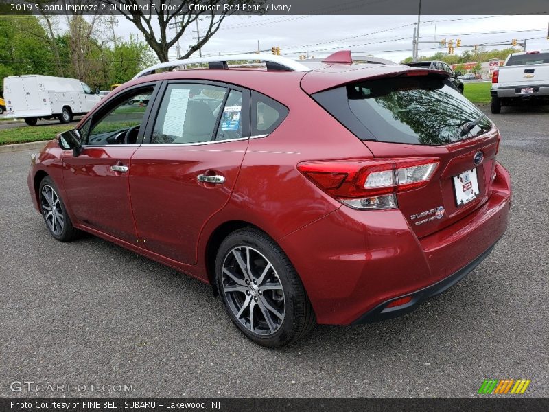 Crimson Red Pearl / Ivory 2019 Subaru Impreza 2.0i Limited 5-Door