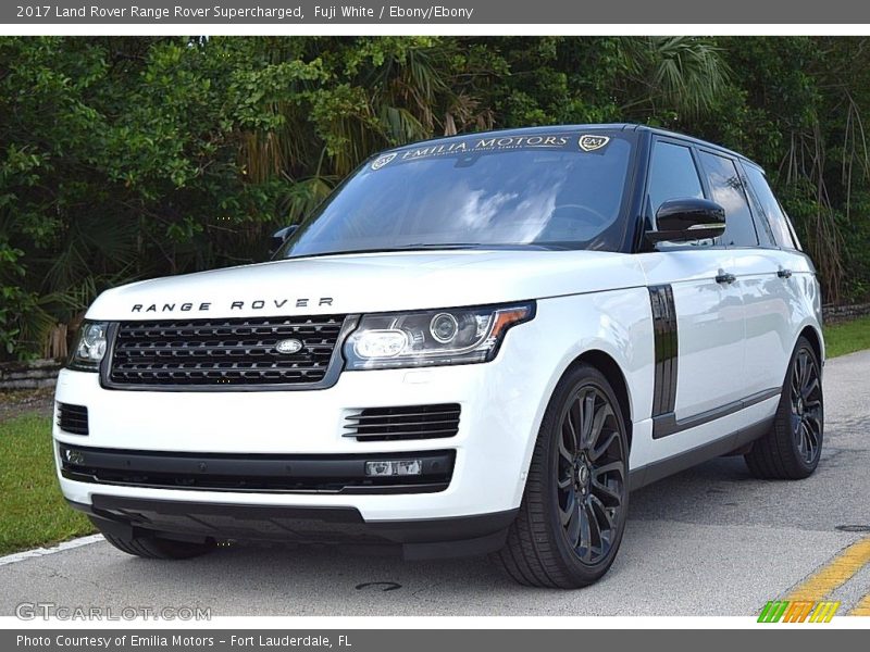 Fuji White / Ebony/Ebony 2017 Land Rover Range Rover Supercharged