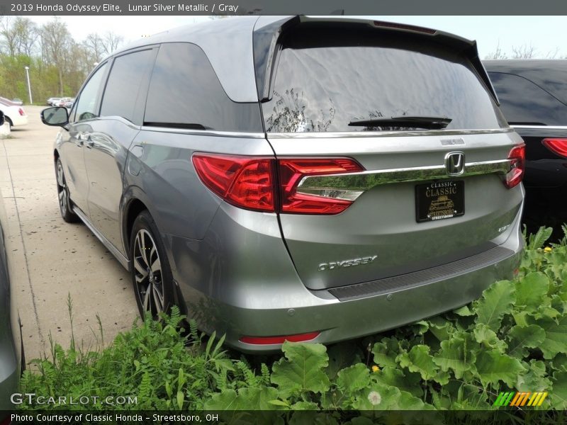 Lunar Silver Metallic / Gray 2019 Honda Odyssey Elite