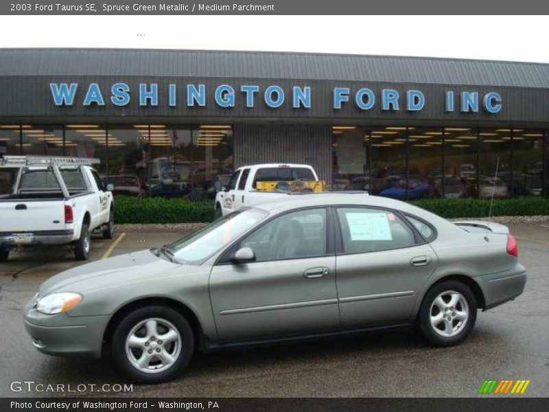 Spruce Green Metallic / Medium Parchment 2003 Ford Taurus SE