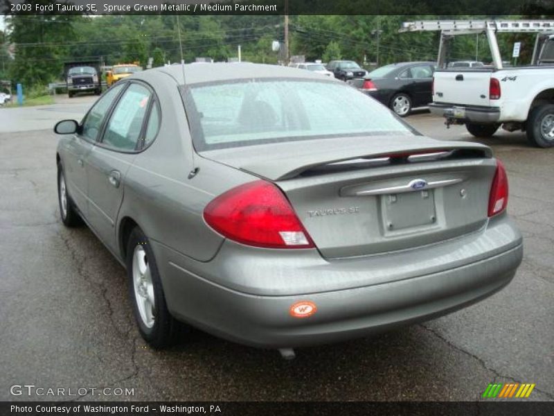 Spruce Green Metallic / Medium Parchment 2003 Ford Taurus SE
