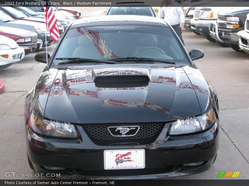 Black / Medium Parchment 2003 Ford Mustang GT Coupe