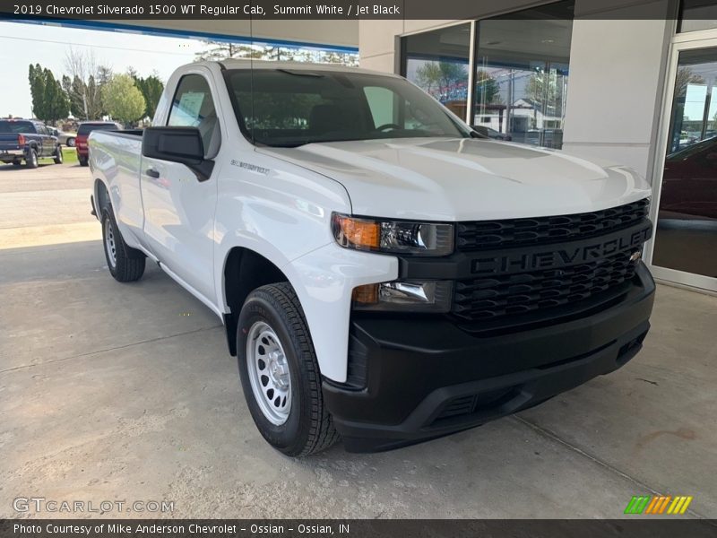 Summit White / Jet Black 2019 Chevrolet Silverado 1500 WT Regular Cab