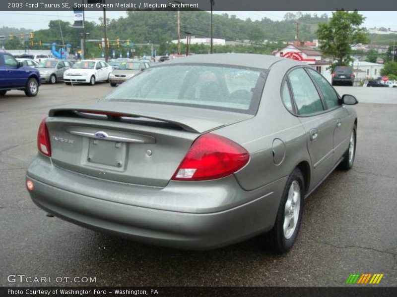 Spruce Green Metallic / Medium Parchment 2003 Ford Taurus SE