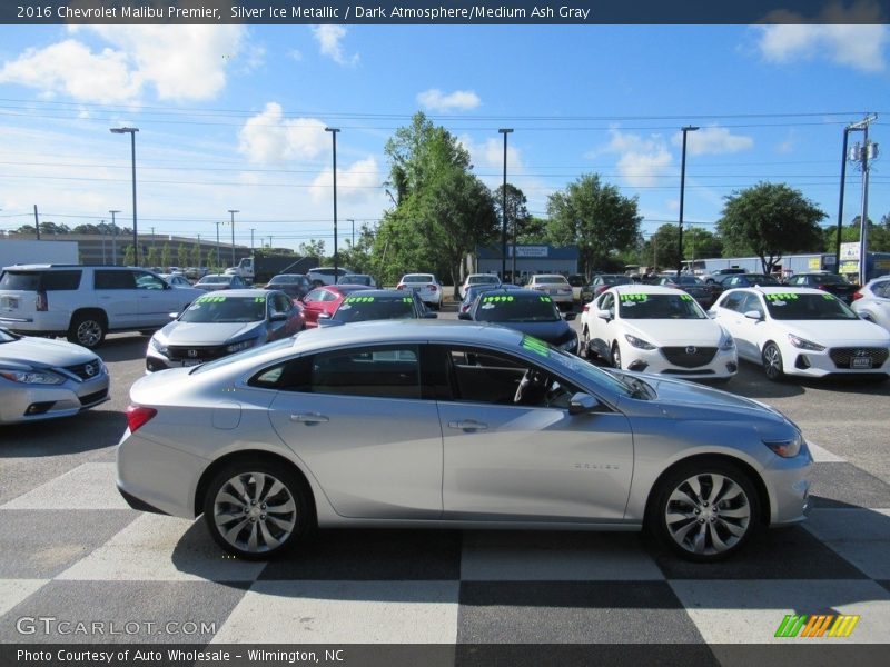Silver Ice Metallic / Dark Atmosphere/Medium Ash Gray 2016 Chevrolet Malibu Premier