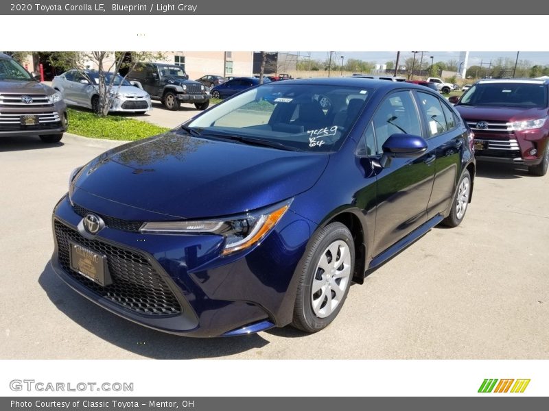 Blueprint / Light Gray 2020 Toyota Corolla LE