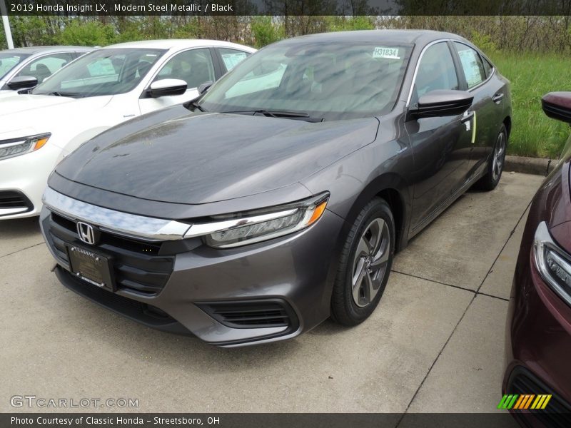 Modern Steel Metallic / Black 2019 Honda Insight LX