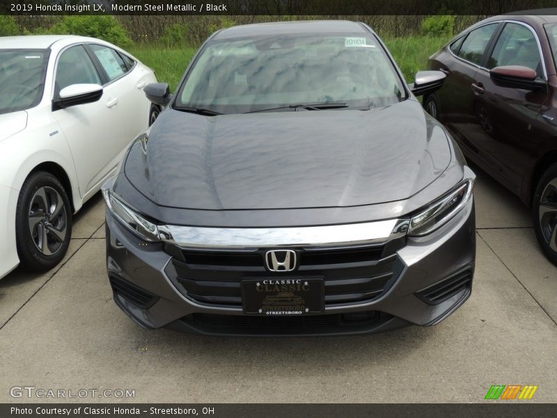 Modern Steel Metallic / Black 2019 Honda Insight LX