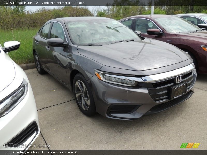 Modern Steel Metallic / Black 2019 Honda Insight LX
