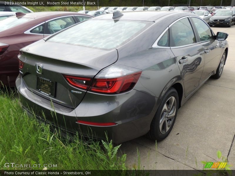 Modern Steel Metallic / Black 2019 Honda Insight LX