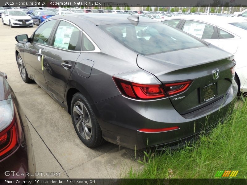 Modern Steel Metallic / Black 2019 Honda Insight LX