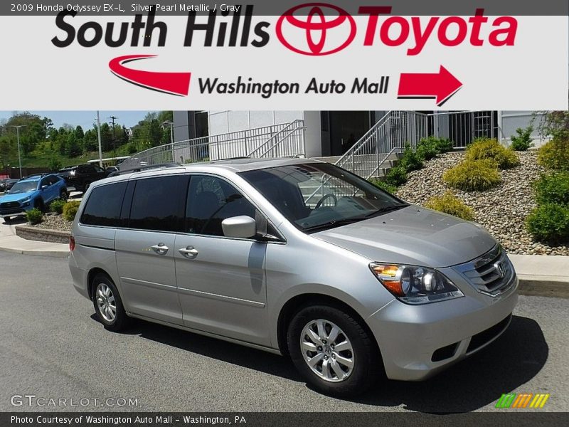 Silver Pearl Metallic / Gray 2009 Honda Odyssey EX-L