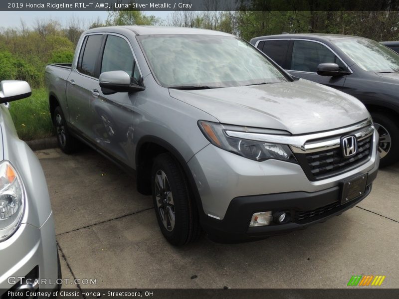 Lunar Silver Metallic / Gray 2019 Honda Ridgeline RTL-T AWD