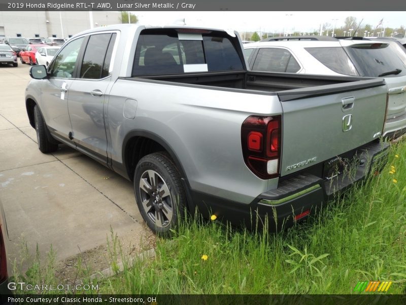 Lunar Silver Metallic / Gray 2019 Honda Ridgeline RTL-T AWD