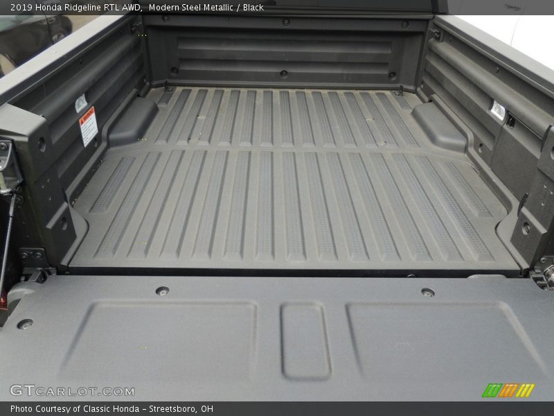 Modern Steel Metallic / Black 2019 Honda Ridgeline RTL AWD