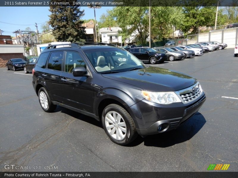 Dark Gray Metallic / Platinum 2011 Subaru Forester 2.5 X Premium