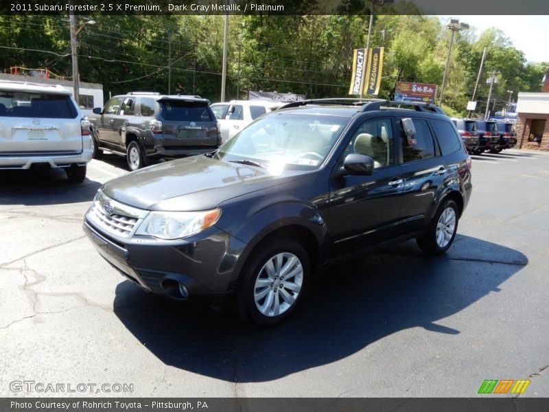 Dark Gray Metallic / Platinum 2011 Subaru Forester 2.5 X Premium