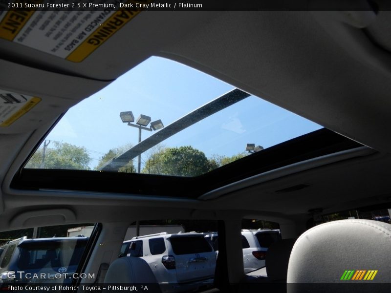 Dark Gray Metallic / Platinum 2011 Subaru Forester 2.5 X Premium