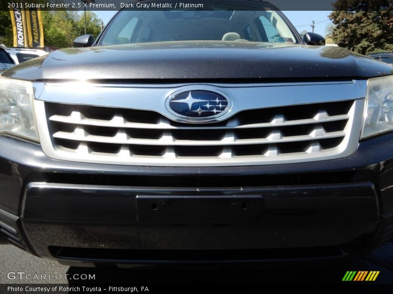 Dark Gray Metallic / Platinum 2011 Subaru Forester 2.5 X Premium