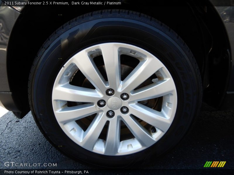 Dark Gray Metallic / Platinum 2011 Subaru Forester 2.5 X Premium