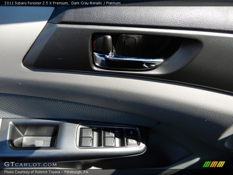 Dark Gray Metallic / Platinum 2011 Subaru Forester 2.5 X Premium