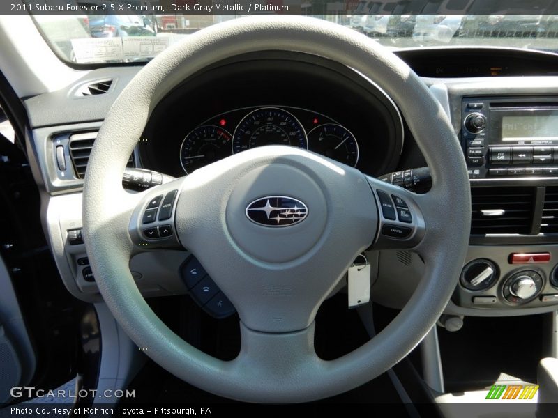 Dark Gray Metallic / Platinum 2011 Subaru Forester 2.5 X Premium