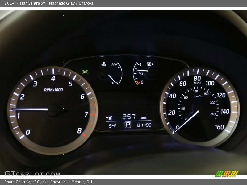 Magnetic Gray / Charcoal 2014 Nissan Sentra SV