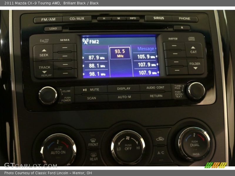 Brilliant Black / Black 2011 Mazda CX-9 Touring AWD