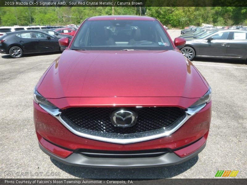 Soul Red Crystal Metallic / Caturra Brown 2019 Mazda CX-5 Signature AWD